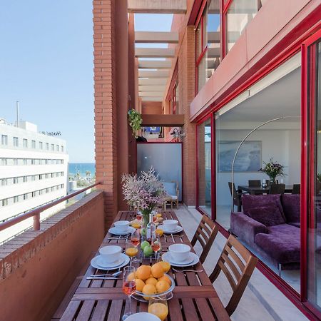 Unique Rentals - Stylish Seafront Duplex Barcelona Kültér fotó