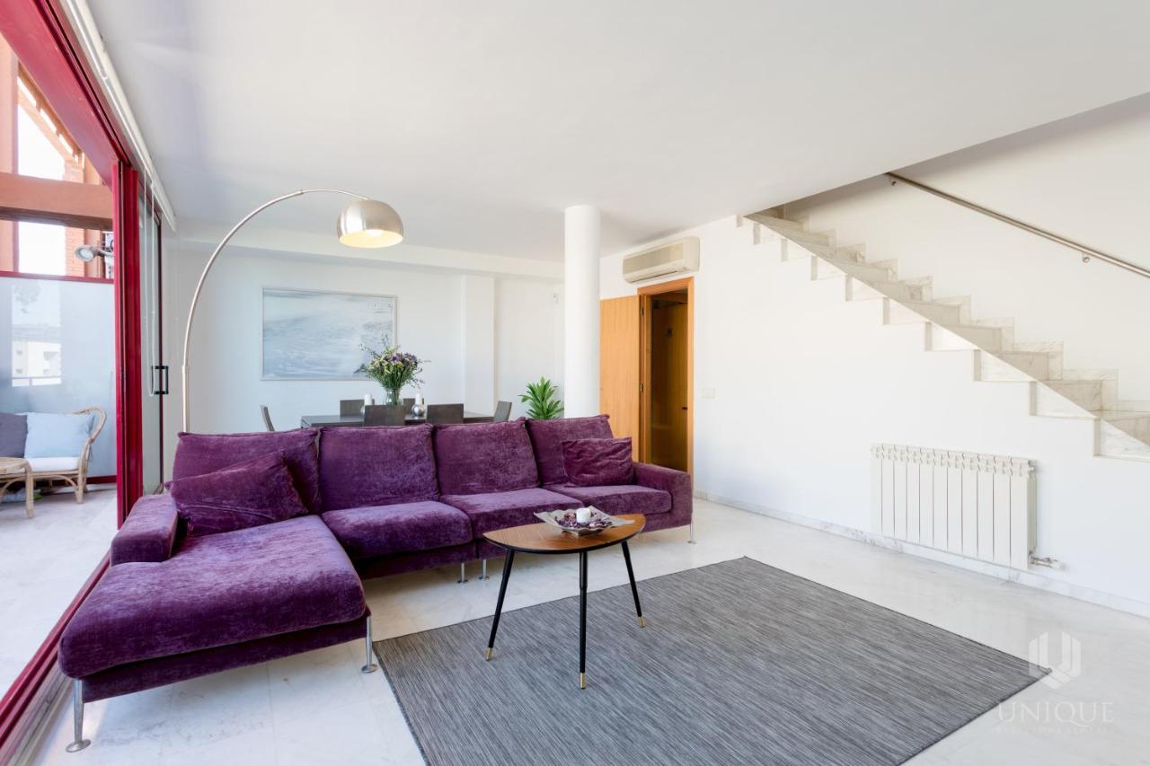 Unique Rentals - Stylish Seafront Duplex Barcelona Kültér fotó